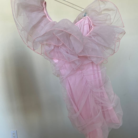 ASOS Pink Ruffled Dress - Picture 5 of 7